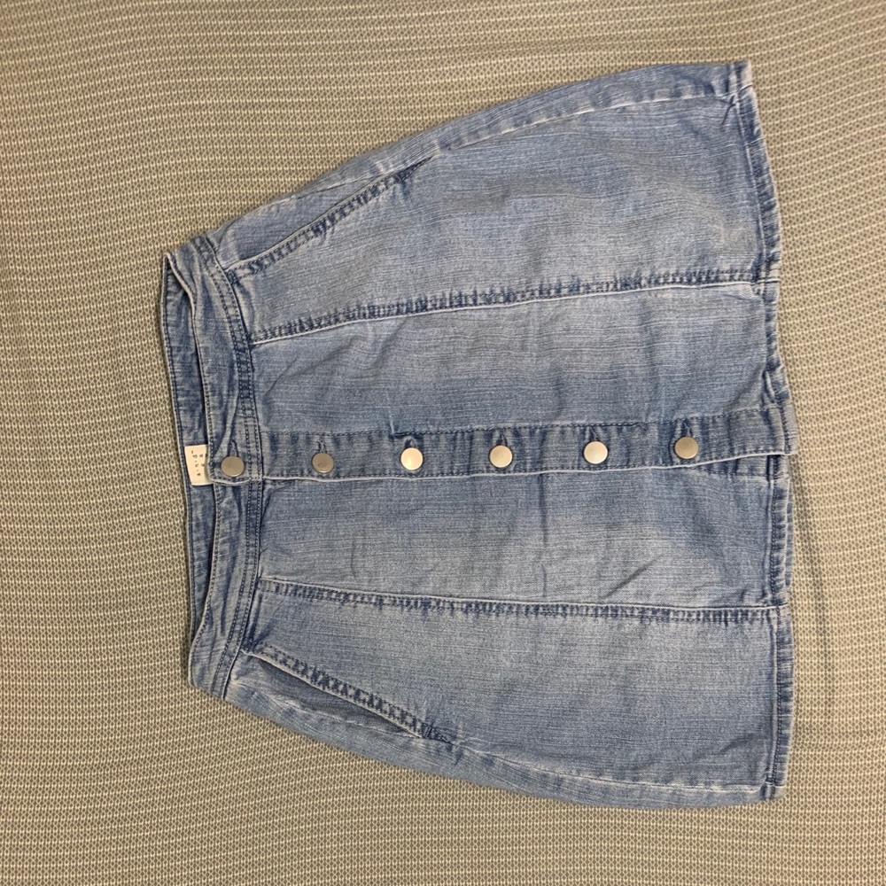 Jeans button skirt